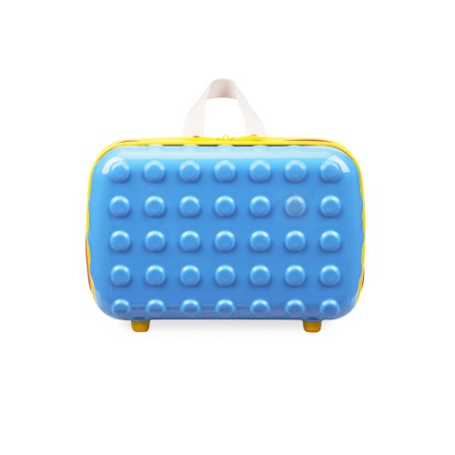 Vali Trẻ Em Ngồi Được Hình Khối Lego Du Lịch Combo Túi Phụ Vali