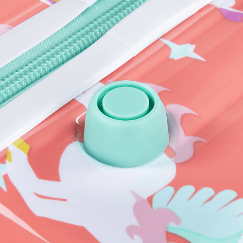 Bộ Vali Kéo Trẻ Em Vân Tròn Nổi 3D Du Lịch Kèm Cốp Phụ Vali