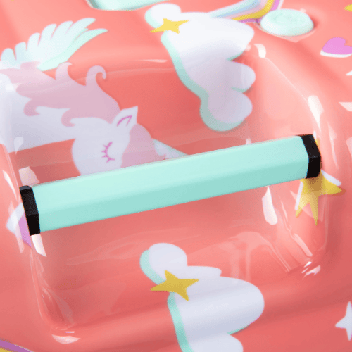 Bộ Vali Kéo Trẻ Em Vân Tròn Nổi 3D Du Lịch Kèm Cốp Phụ Vali