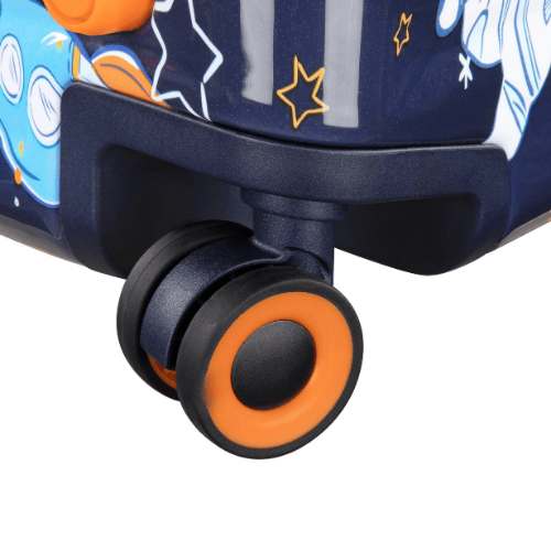 Bộ Vali Kéo Trẻ Em Vân Tròn Nổi 3D Du Lịch Kèm Cốp Phụ Vali